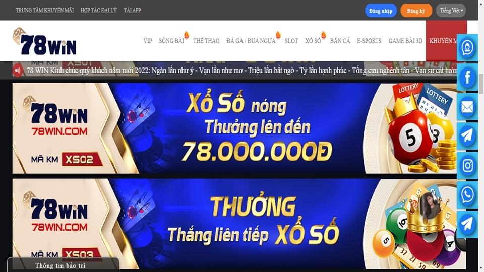 Giao diện của nhà cái 78win thân thiện và dễ sử dụng